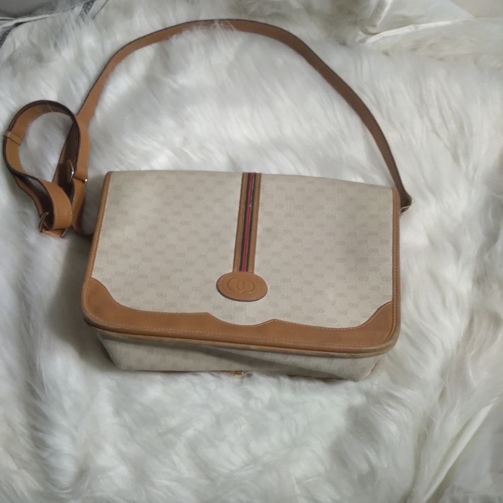 Gucci vintage purses leather/canvas crossbody .